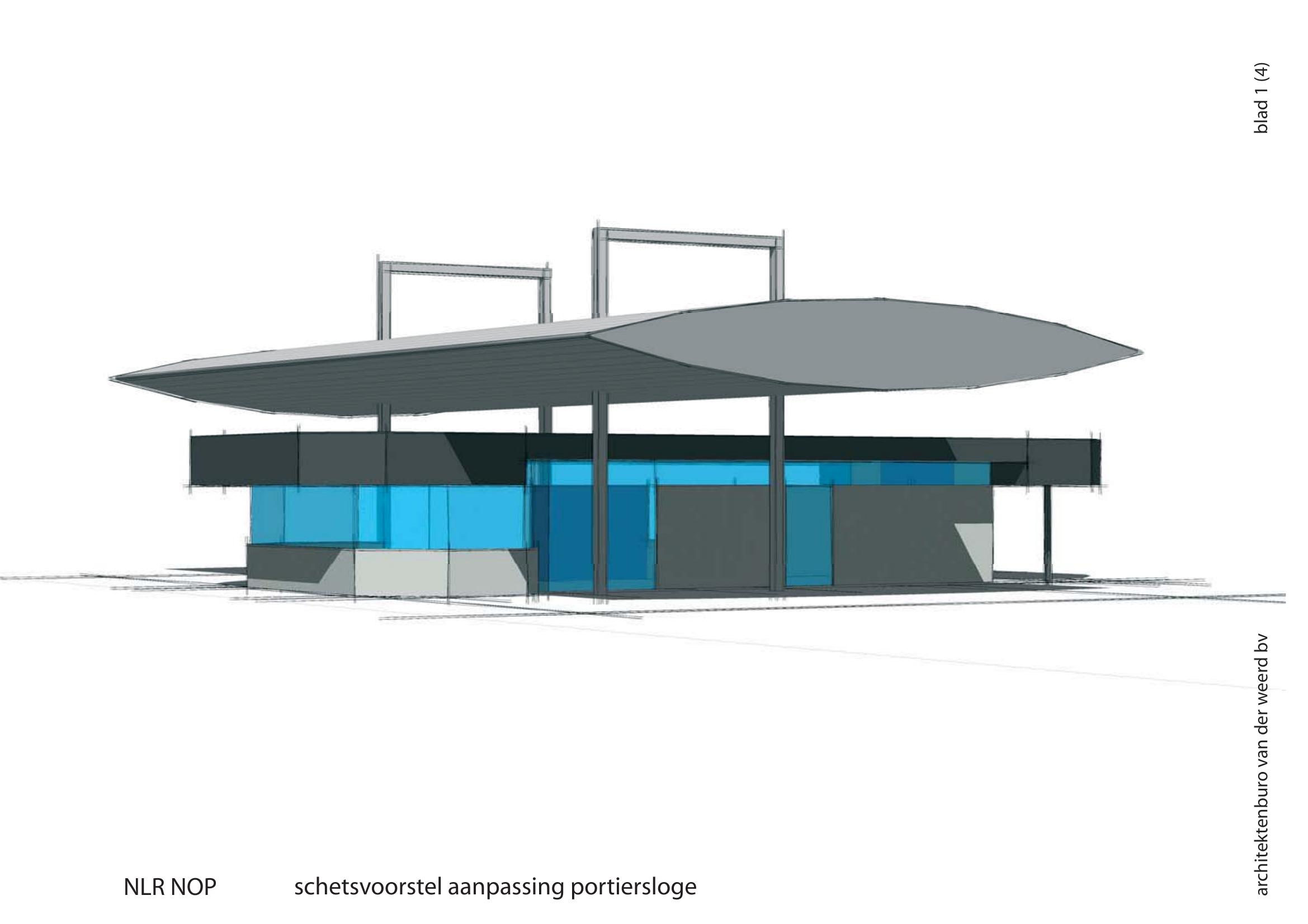 NLR, Noordoostpolder, portiersgebouw image 1